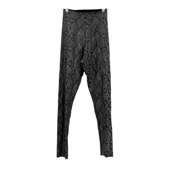 Commando Faux Leather Legging with Control Gray‎ Snake Print Size Small - Picture 2 of 9